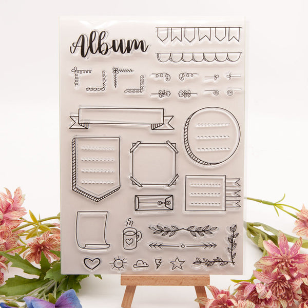 Clear silicone stamp