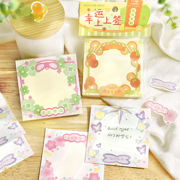 100PCS Auspicious Draw Series note paper