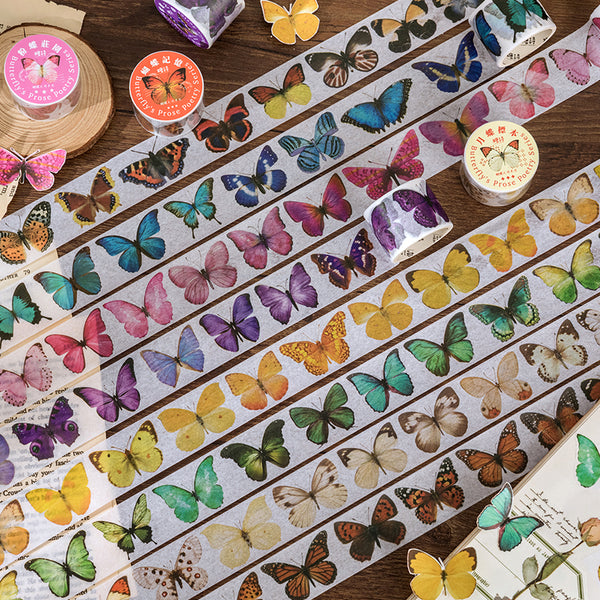 1PCS Butterfly Poem series washi tape