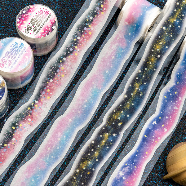 Like the star bright series Flash Washi Tape