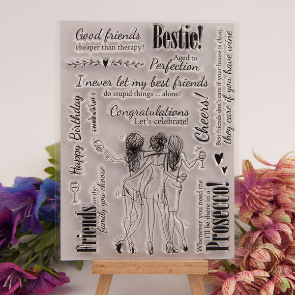 Clear silicone stamp