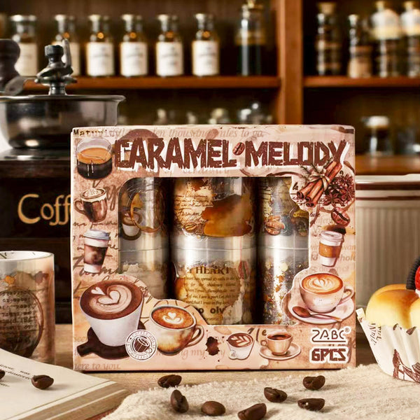 Caramel Melody Series Die Cutting PET Tape Set