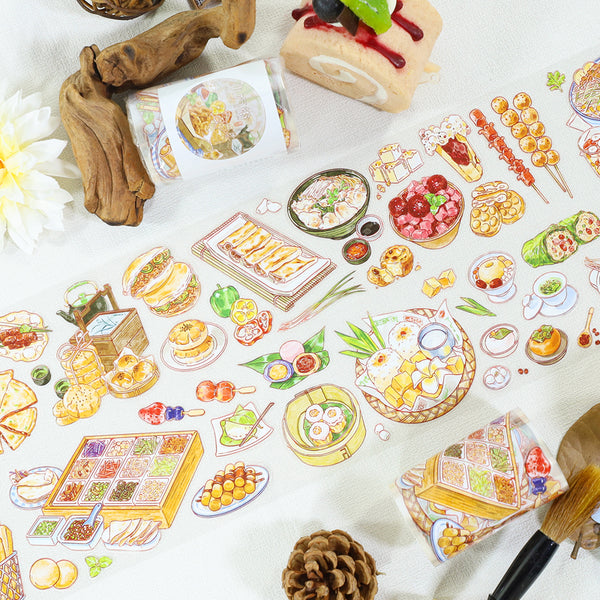 Snack street Die Cutting Washi/PET Tape