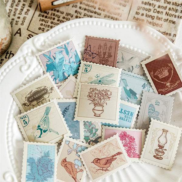 45PCS Museum stamp series sticker