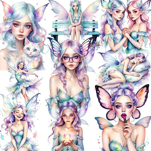 20PCS Elf girl sticker