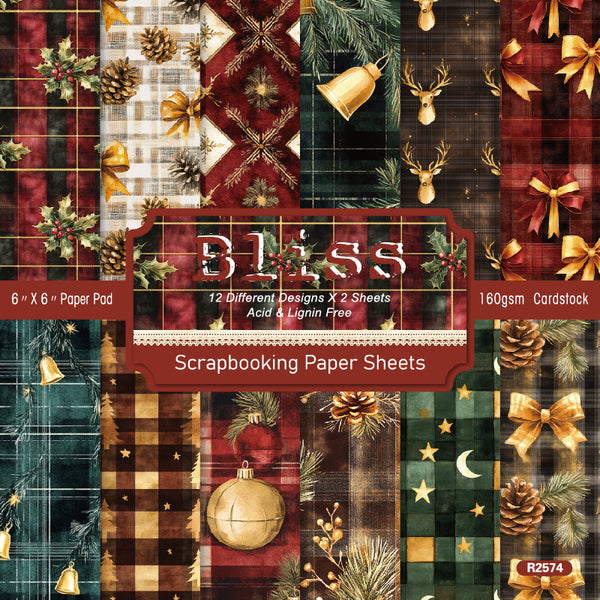 24PCS Bliss background paper