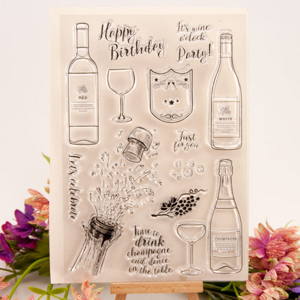 Clear silicone stamp