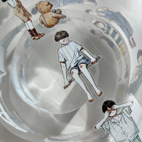 4.5cm*166cm Little boy Die Cutting Washi/PET Tape