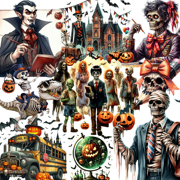 20PCS Halloween school Sticker