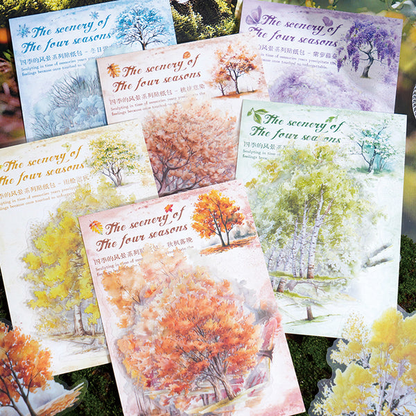 20PCS Four seasons of scenery series sticker