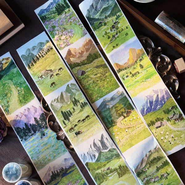 9cm*200cm Under the snow mountains Washi/PET Tape