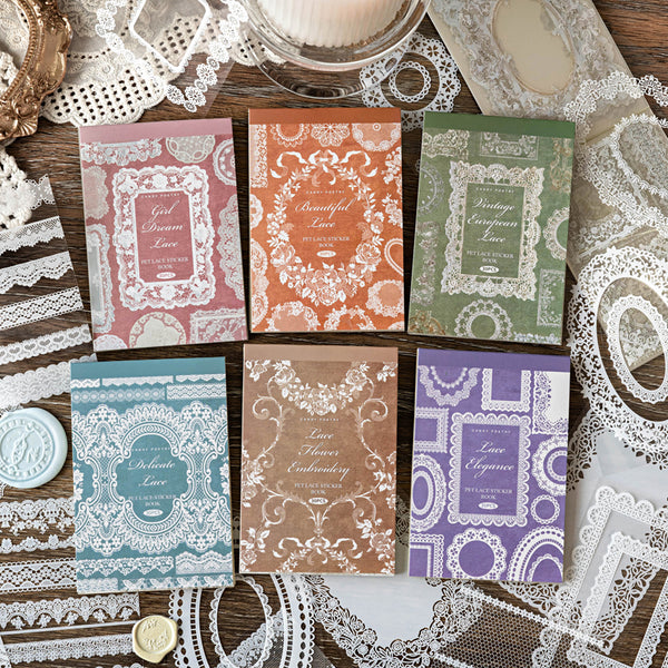 30PCS Lace Museum Series sticker book