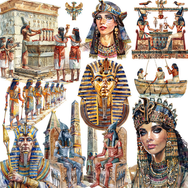 20PCS Retro Egypt sticker