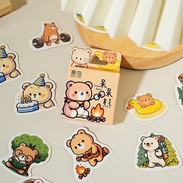 46PCS Silly Bear series sticker