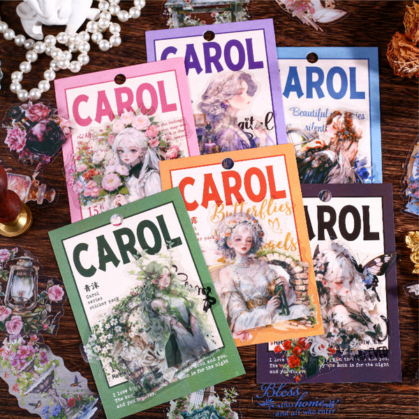 15PCS Carol series sticker