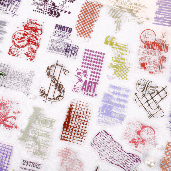 15PCS Manuscripts book series sticker