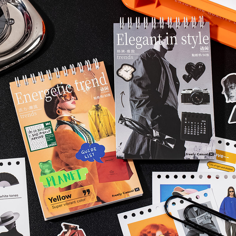 30PCS Vintage magazine series sticker book – LBLYXIR