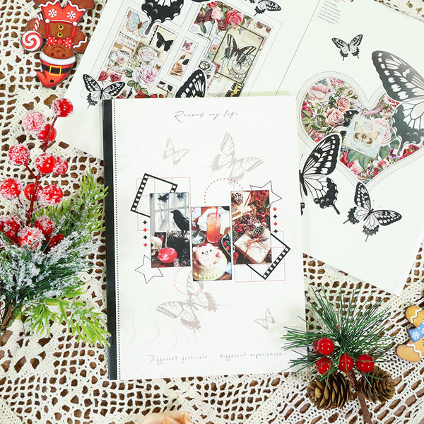 Silhouette of Time series Fun Record notebook