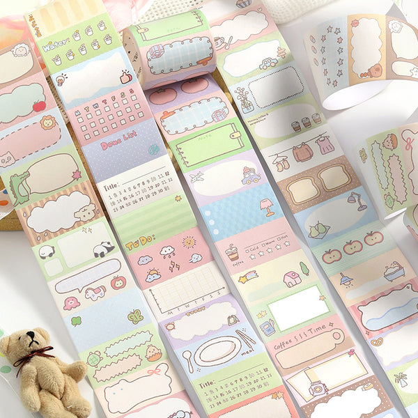 Cute bubble frame series Die Cutting Writing Paper Tape