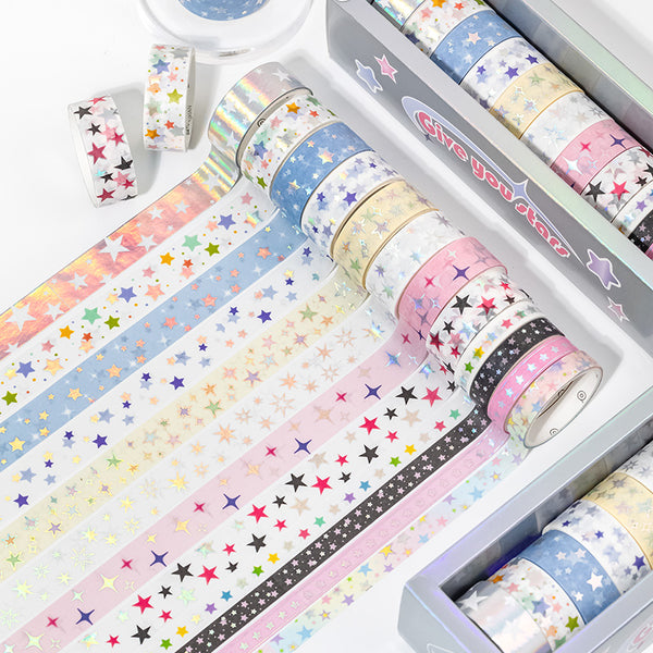 12PCS Stars & dots series Washi Tape