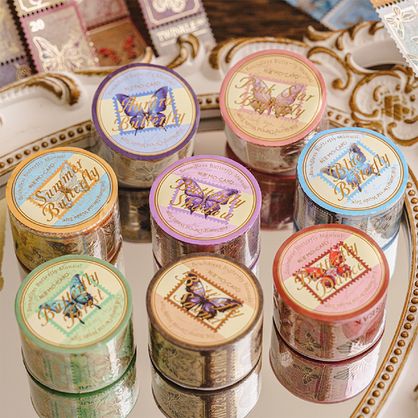 Unbounded butterfly spectrum series washi tape