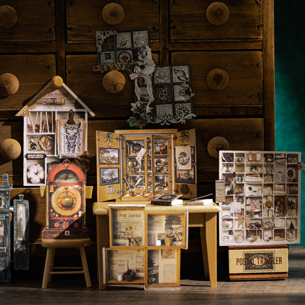 10PCS Retro old photo series sticker