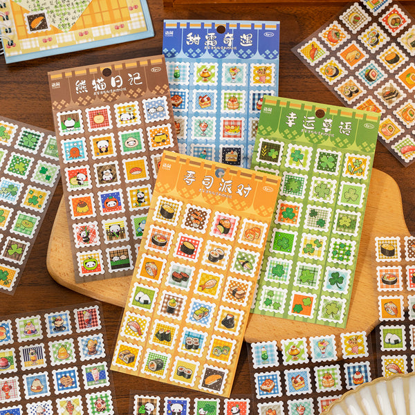 2PCS Postal Flavor Time series sticker