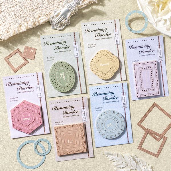 10PCS Remaining border series sticker