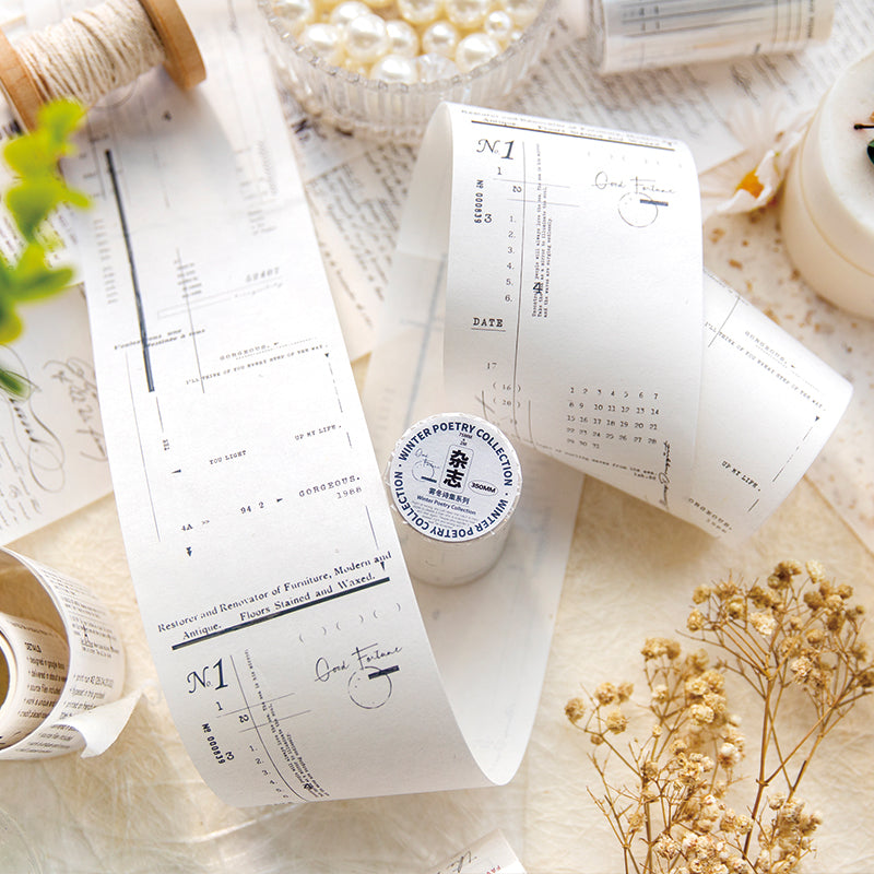 Botanical Poem Washi Tape