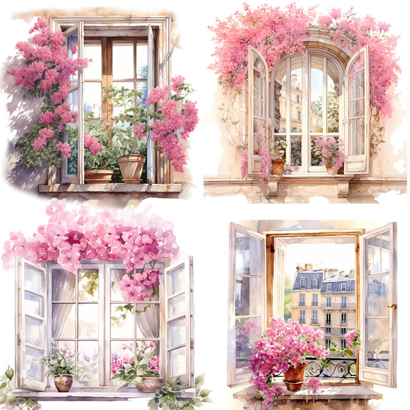 20PCS Pink spring window sticker – LBLYXIR