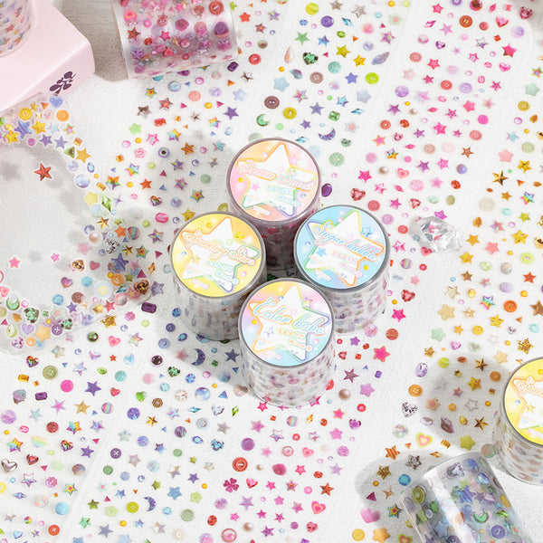 Glitter series Die Cutting PET Tape