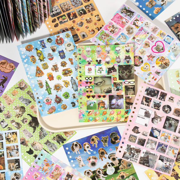 30PCS Cute Pet Battle Series sticker book
