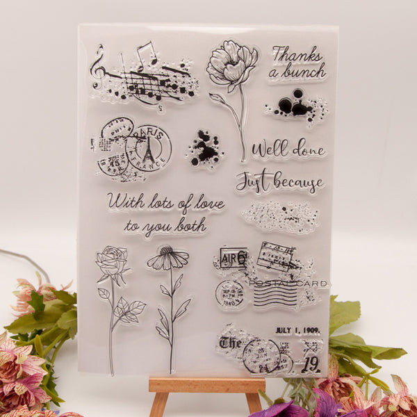 Clear silicone stamp