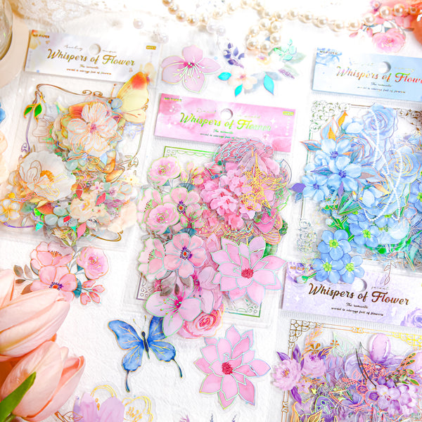 40PCS Language of Flowers series sticker