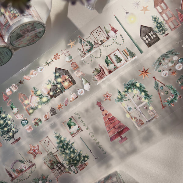 6.5cm*150cm Winter Fairy Tales Die Cutting PET Tape