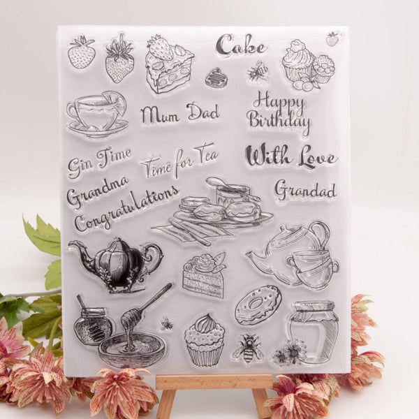 Clear silicone stamp