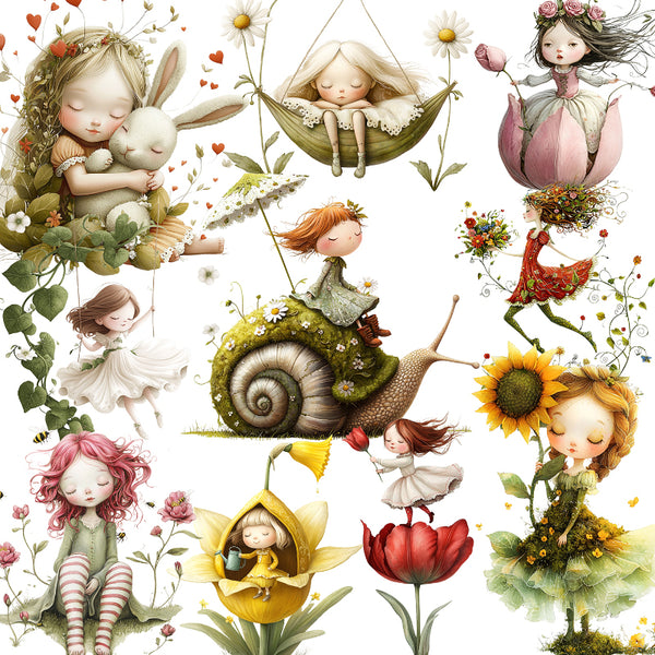 20PCS Flower Girl sticker