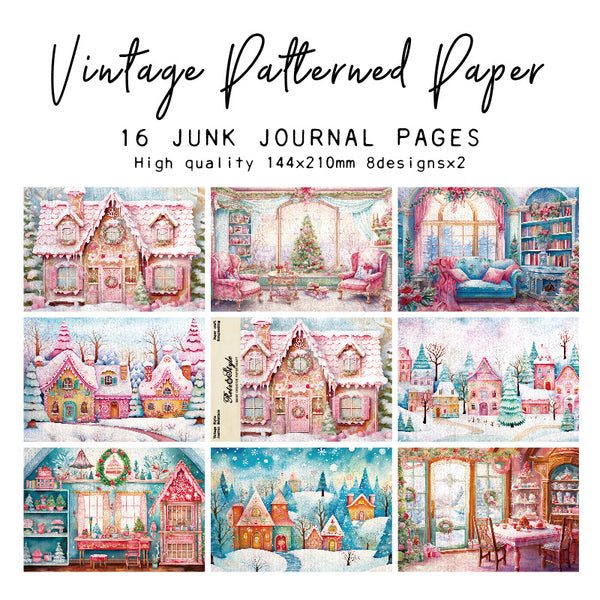 16PCS Winter World background paper