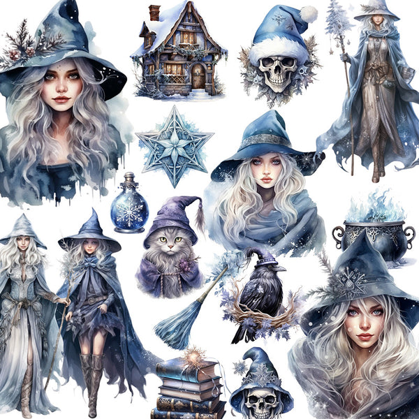 20PCS Ice witch Sticker