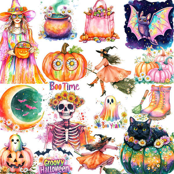 20PCS Colorful Halloween sticker