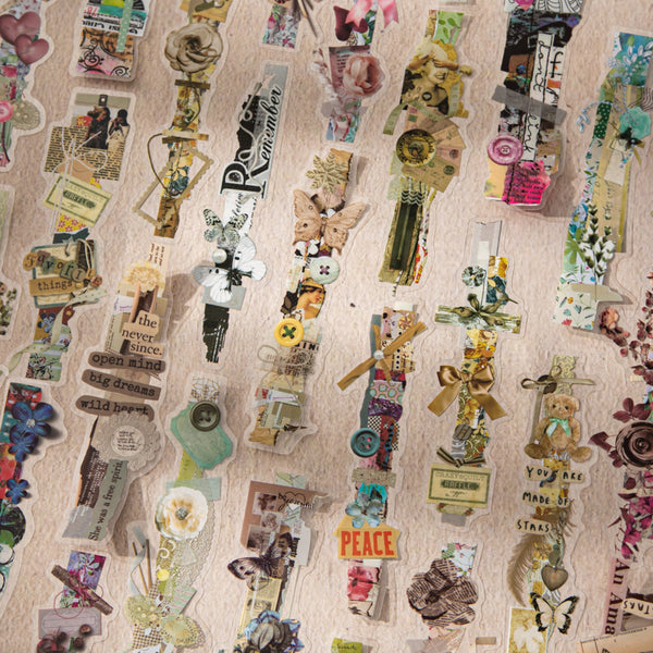 20PCS Book Page Corridor Series Sticker