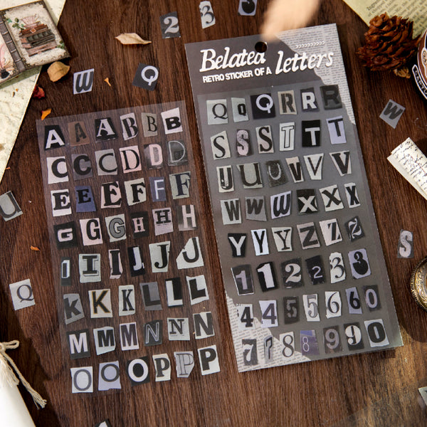 2PCS The Belated Letter series sticker