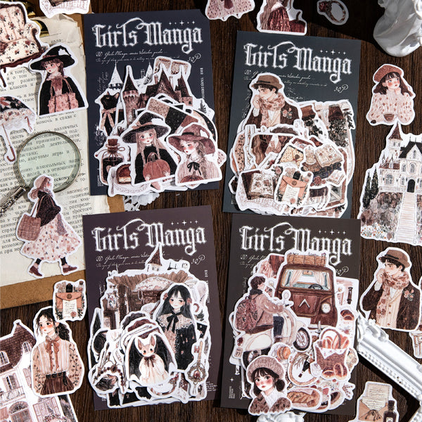 30PCS Girls manga series sticker