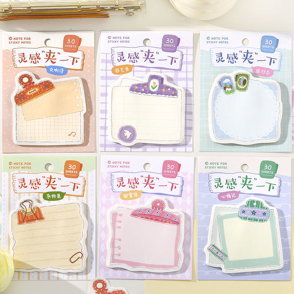 30PCS Inspiration Clip Series note paper