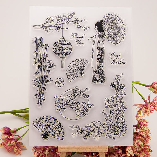 Clear silicone stamp