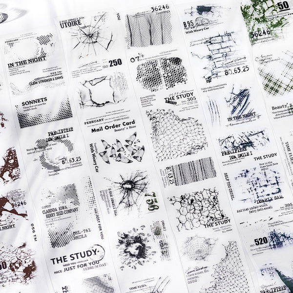 Mottled fantasy series Die Cutting PET Tape