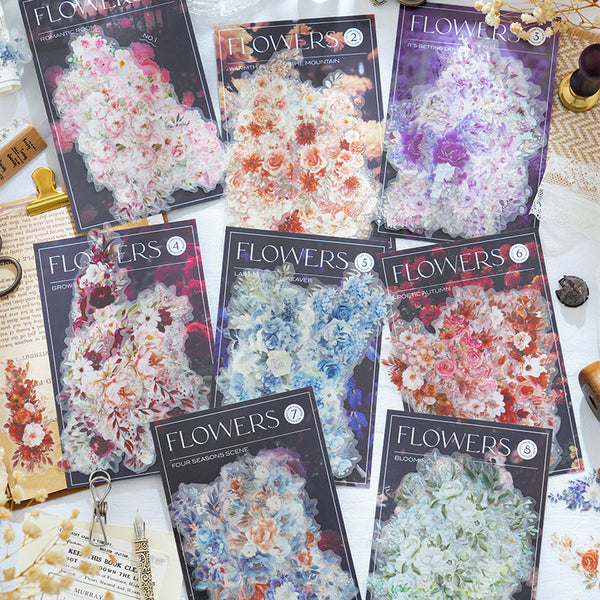 30PCS Accompanied by flowers series sticker