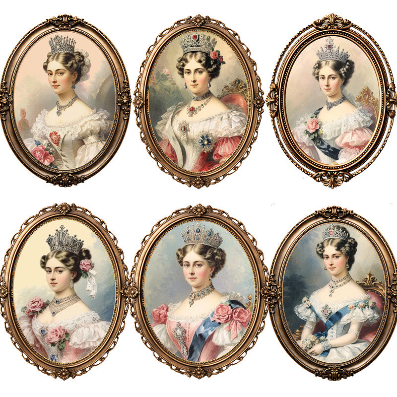 12PCS Retro Queen picture frame sticker – LBLYXIR