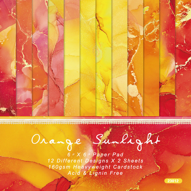 24PCS Orange Sunlight background paper – LBLYXIR