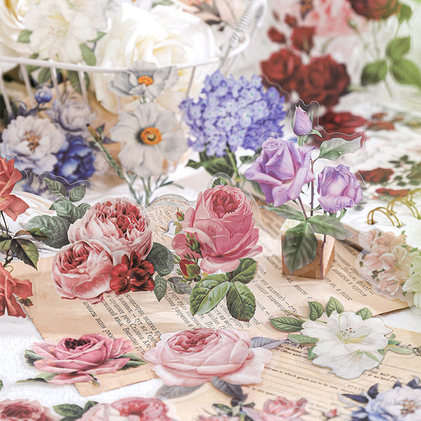 30PCS Quiet flower House series sticker